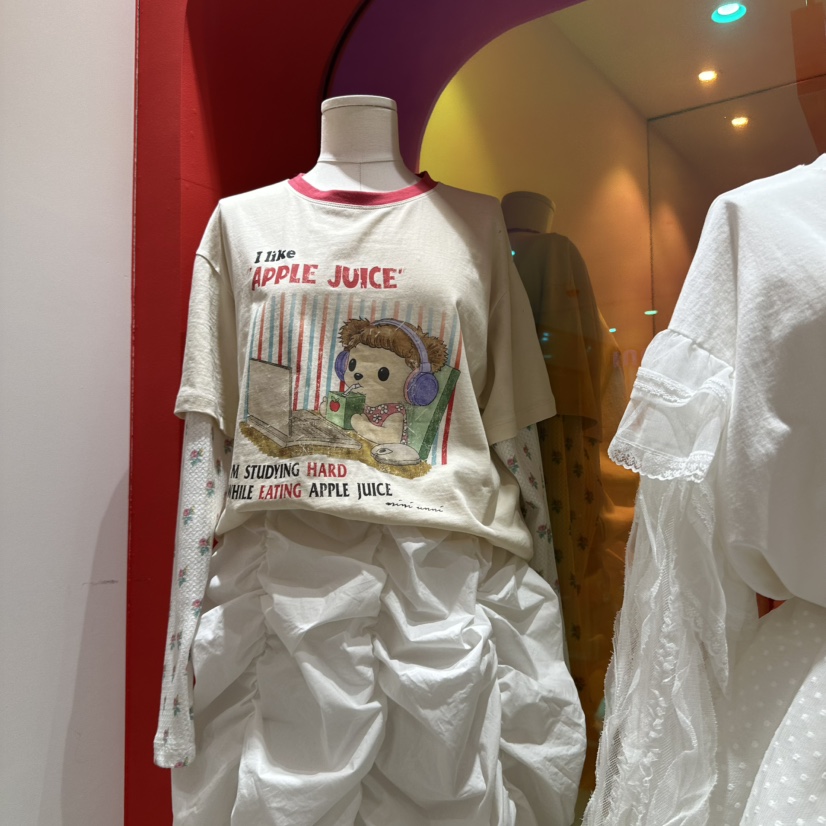 MINI UNNI東大門代購女裝新款休閑真品人氣25春夏職業熱賣T恤MINI UNNIT恤