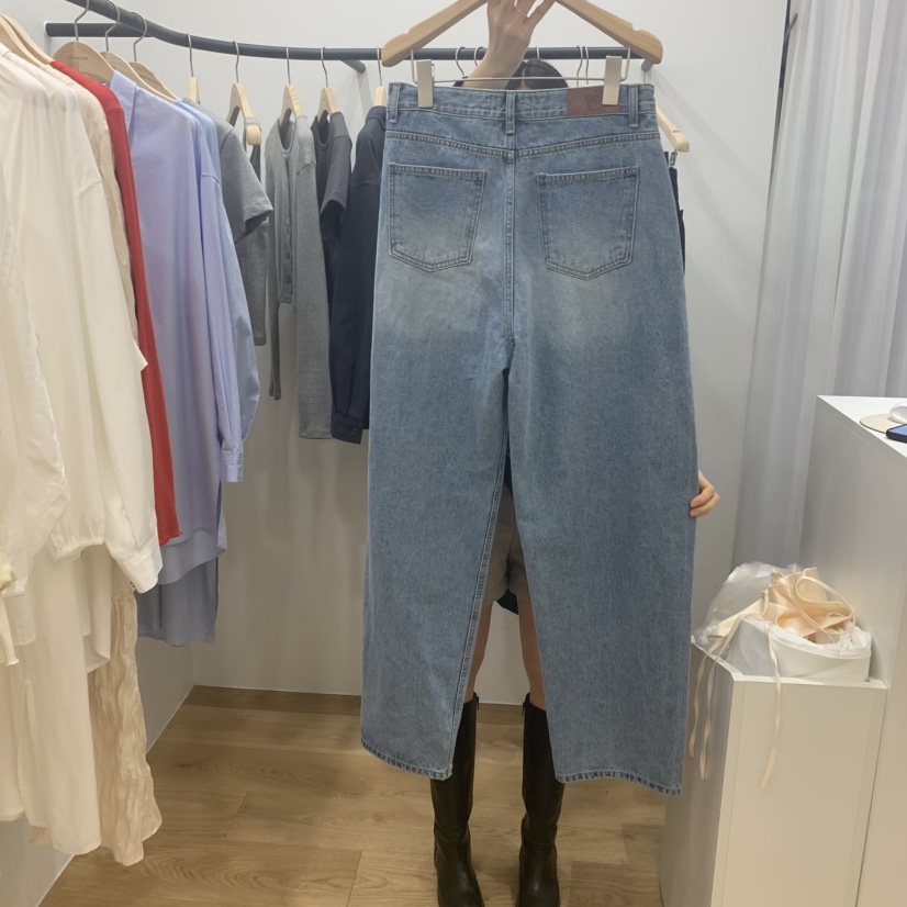 OFCOURSE韓國代購女士新款真品人氣熱賣職業25春夏時尚牛仔褲OFCOURSE牛仔褲
