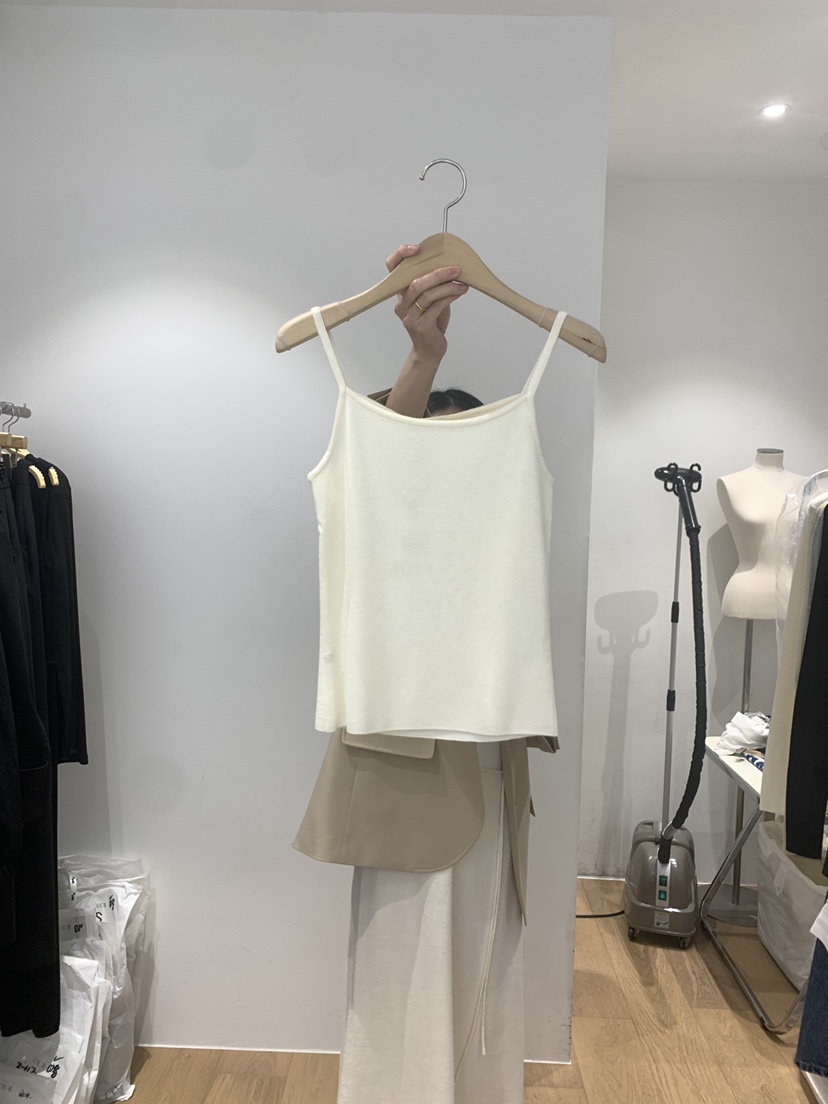 OUR-A韓國直郵女裝新款推薦職業25春夏時尚休閑吊帶背心羊毛OUR-A吊帶/背心