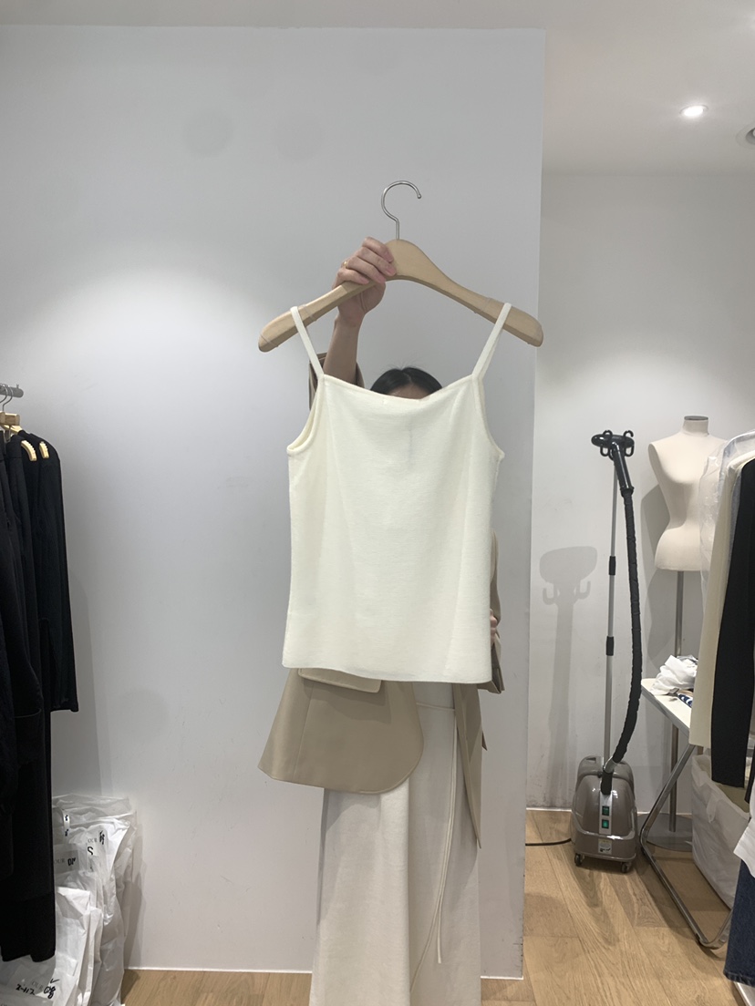 OUR-A韓國直郵女裝新款推薦職業25春夏時尚休閑吊帶背心羊毛OUR-A吊帶/背心
