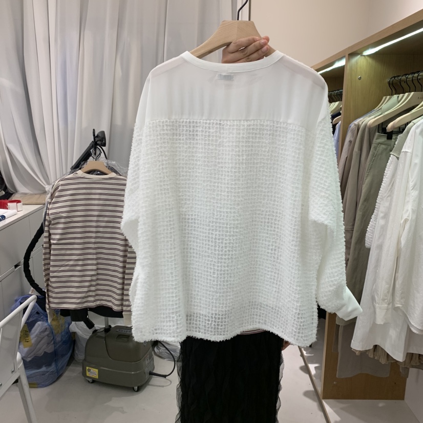 ALOT東大門實拍女士新品時尚熱賣職業真品襯衫蕾絲衫口袋流蘇A LOT襯衫/蕾絲衫