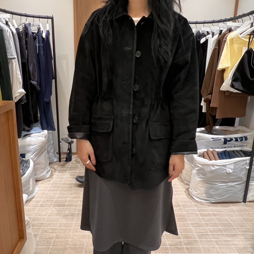 LOFN東大門直郵女裝新款休閑25春夏時尚職業推薦真品夾克麂皮LOFN夾克圖色2