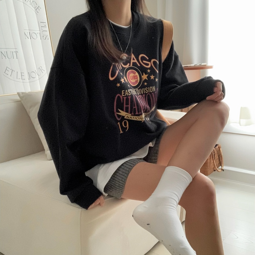 HELLO JINI韓國代購女士新款推薦時尚人氣真品熱賣職業衛衣HELLO JINI衛衣