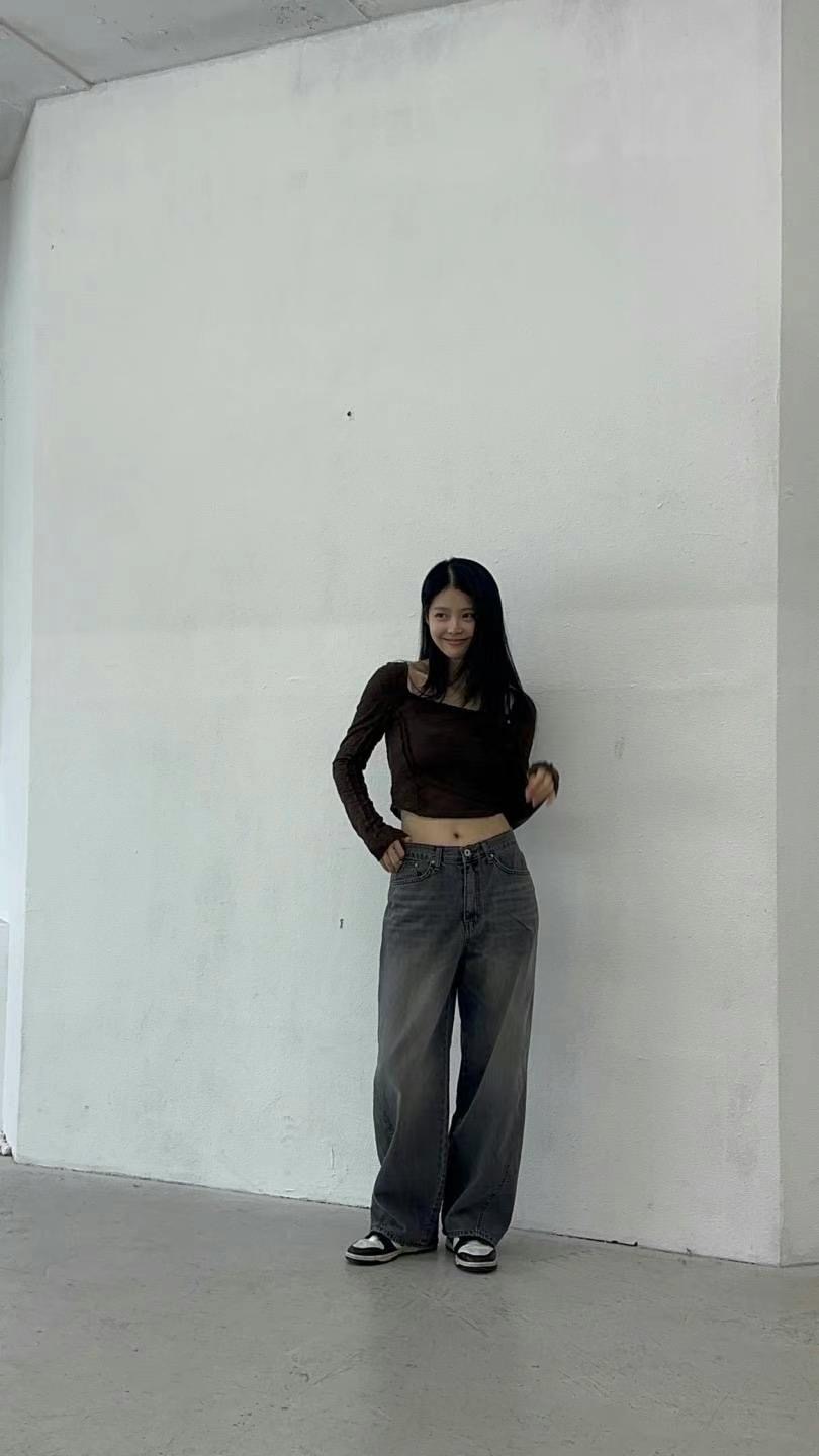INDIGO-인디고-T韓國直郵女裝新款推薦職業真品25春夏牛仔褲INDIGO牛仔褲