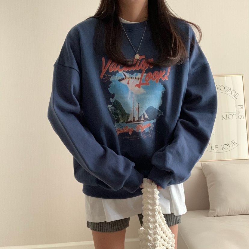 FROMJINI東大門代購女裝新品職業休閑真品時尚人氣25春夏衛衣FROMJINI衛衣