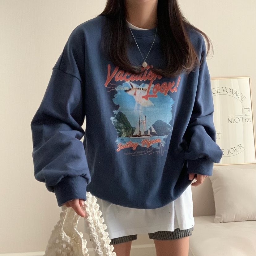 FROMJINI東大門代購女裝新品職業休閑真品時尚人氣25春夏衛衣FROMJINI衛衣