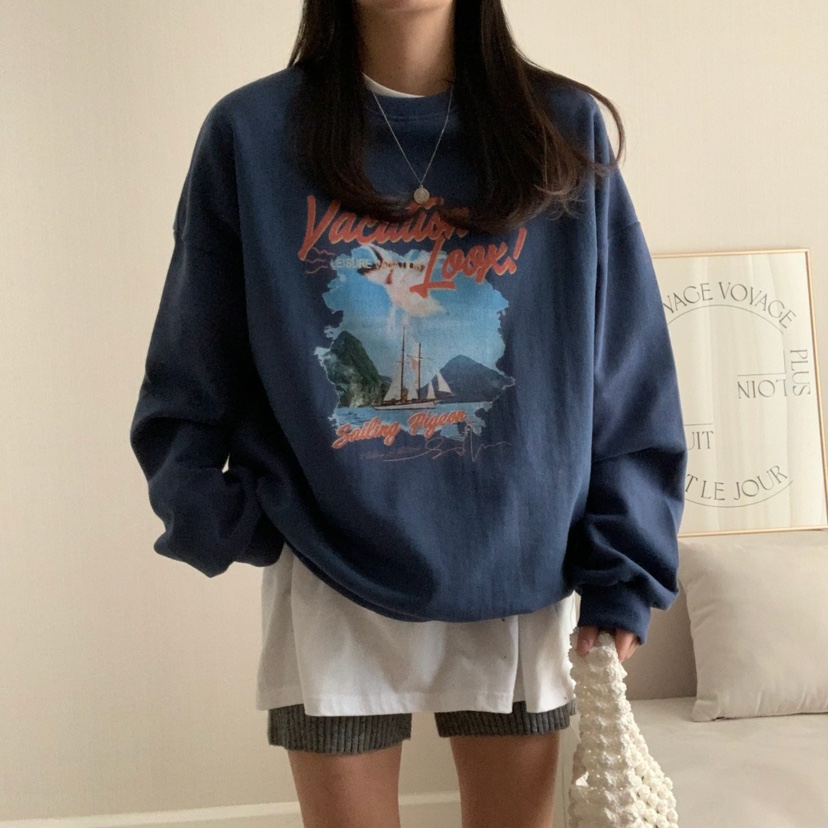 FROMJINI東大門代購女裝新品職業休閑真品時尚人氣25春夏衛衣FROMJINI衛衣