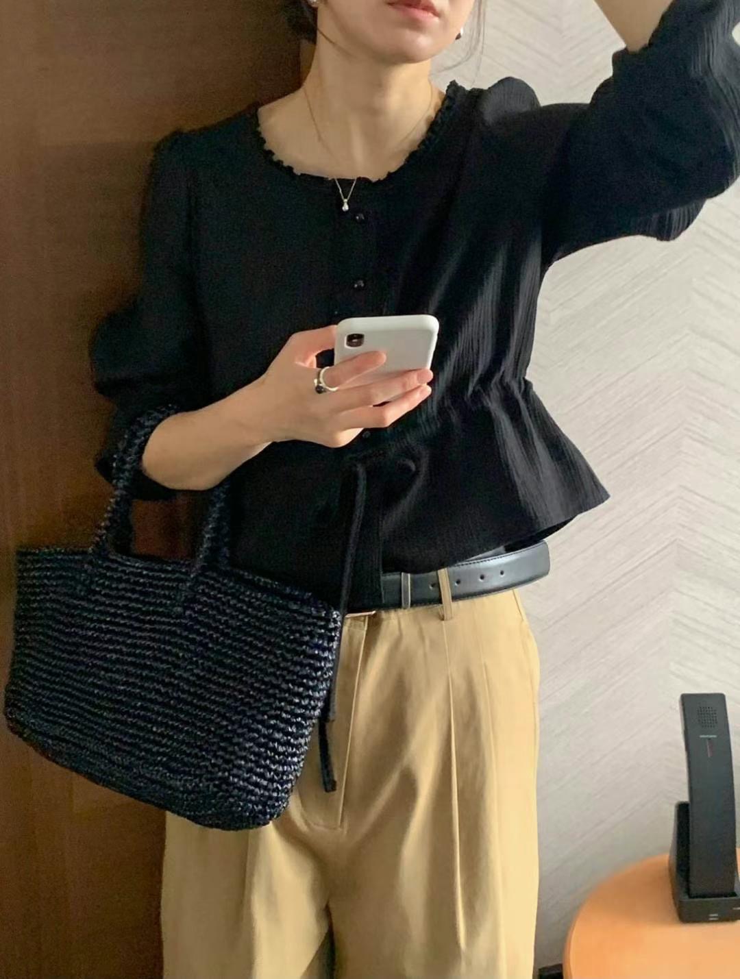 AREING韓國代購女士新款熱賣推薦人氣25春夏真品襯衫蕾絲衫AREING襯衫/蕾絲衫