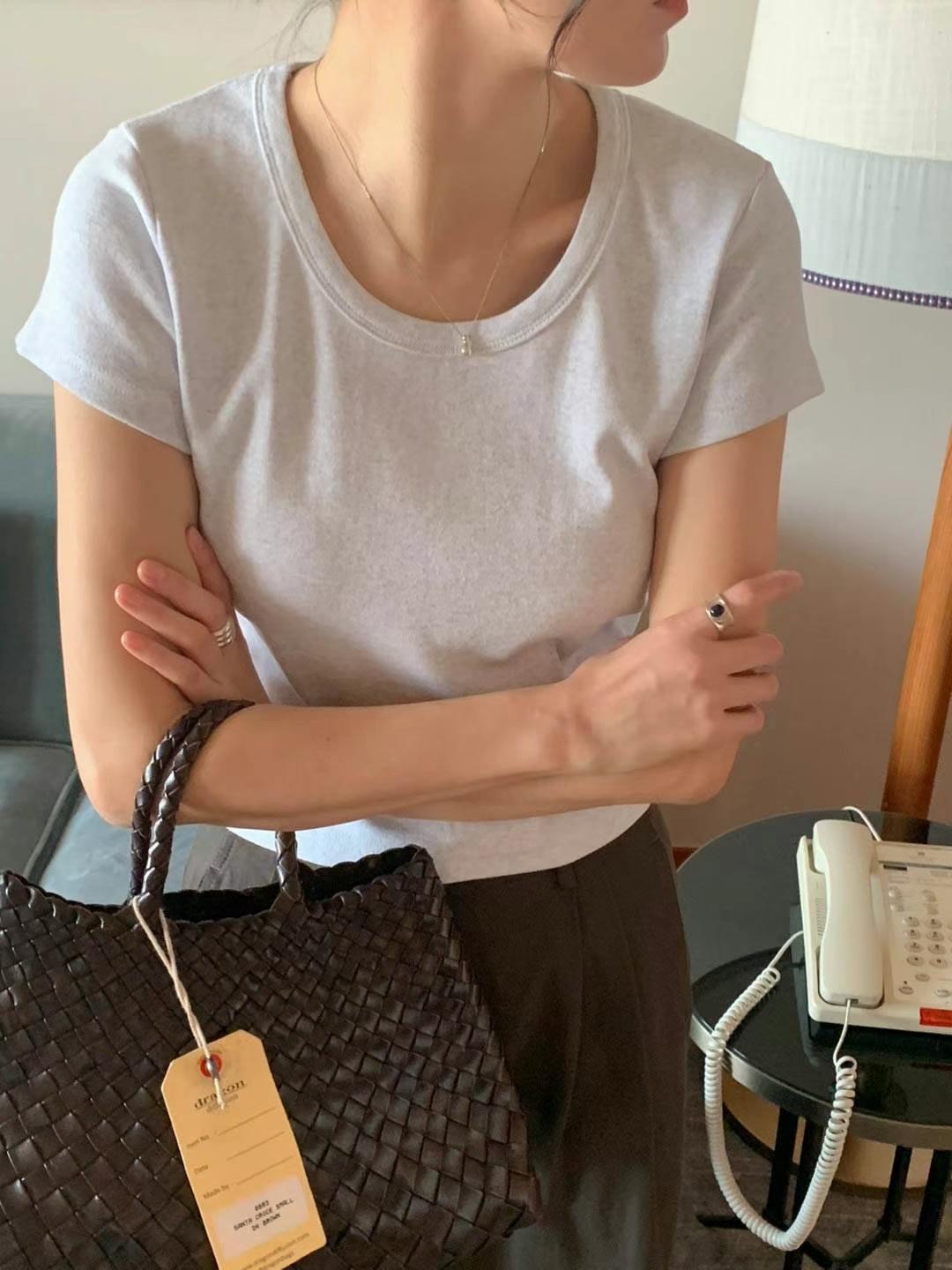 AREING東大門實拍女裝新款25春夏職業時尚休閑真品人氣推薦T恤AREINGT恤圖色3