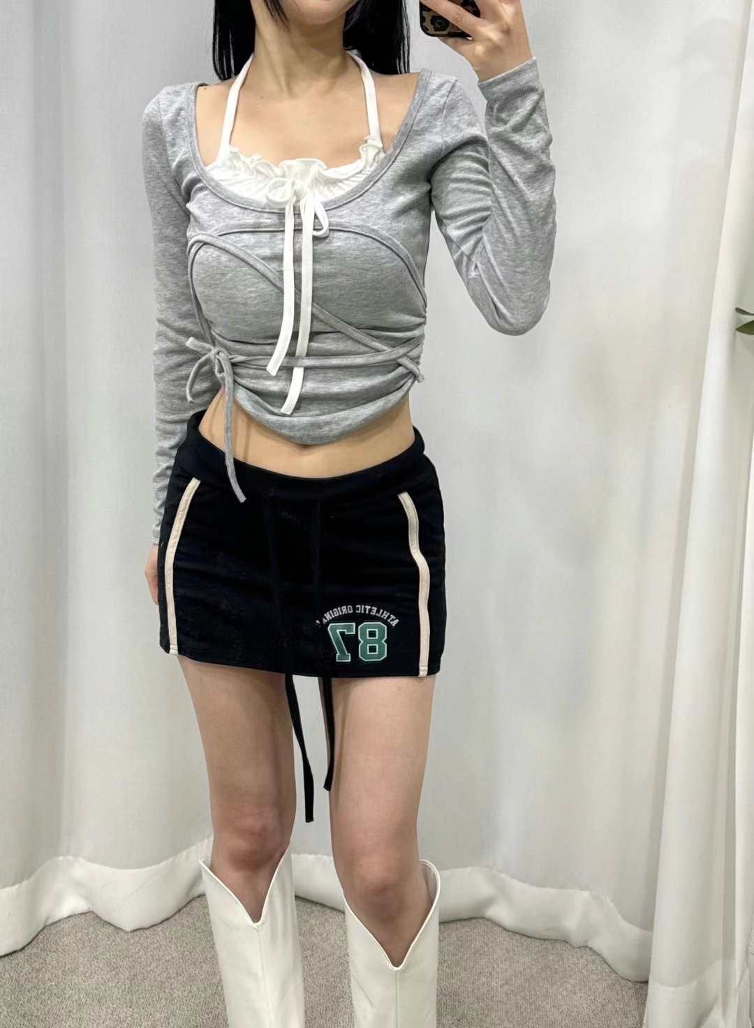 BOY MEET GIRL-T東大門代購女裝新品時尚職業人氣25春夏短裙BOY MEET GIRL-T短裙