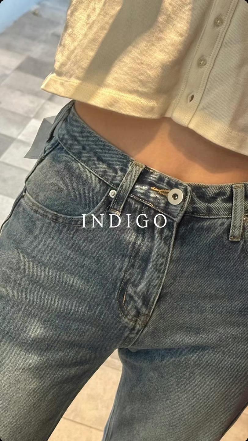 INDIGO-인디고-T東大門實拍女士新品人氣職業休閑時尚牛仔褲INDIGO牛仔褲