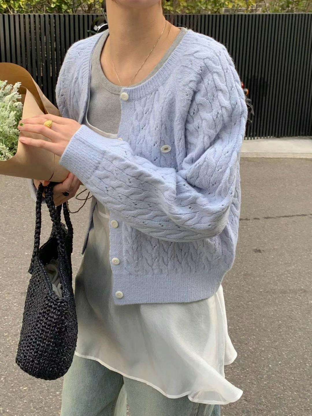 AREING韓國直郵女裝新款職業25春夏真品推薦人氣熱賣針織衫AREING針織衫