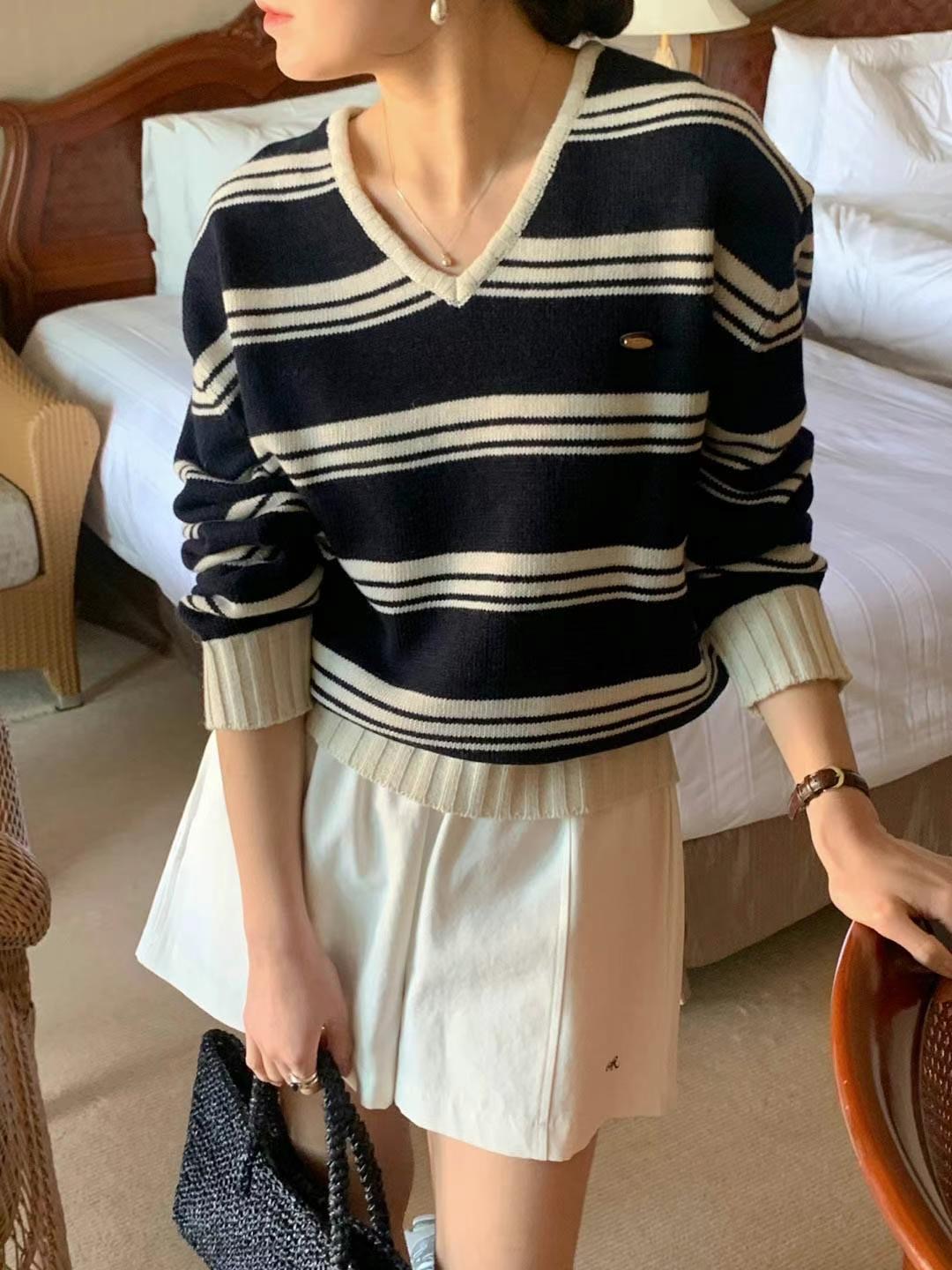AREING東大門代購女士新款人氣25春夏熱賣時尚職業推薦針織衫AREING針織衫圖色2