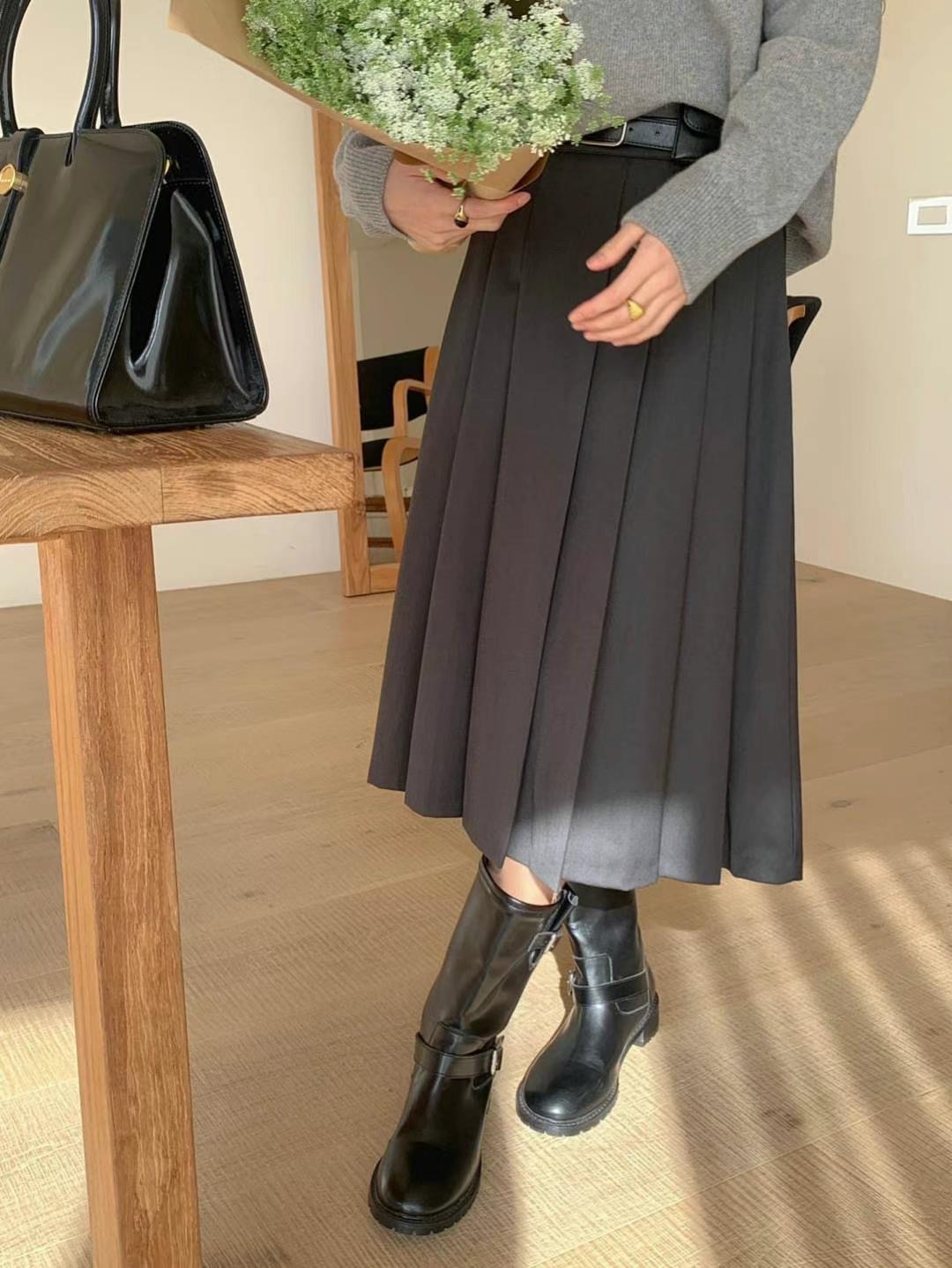 AREING東大門代購女裝新品職業熱賣休閑時尚人氣半身裙中短裙AREING半身裙/中短裙圖色2