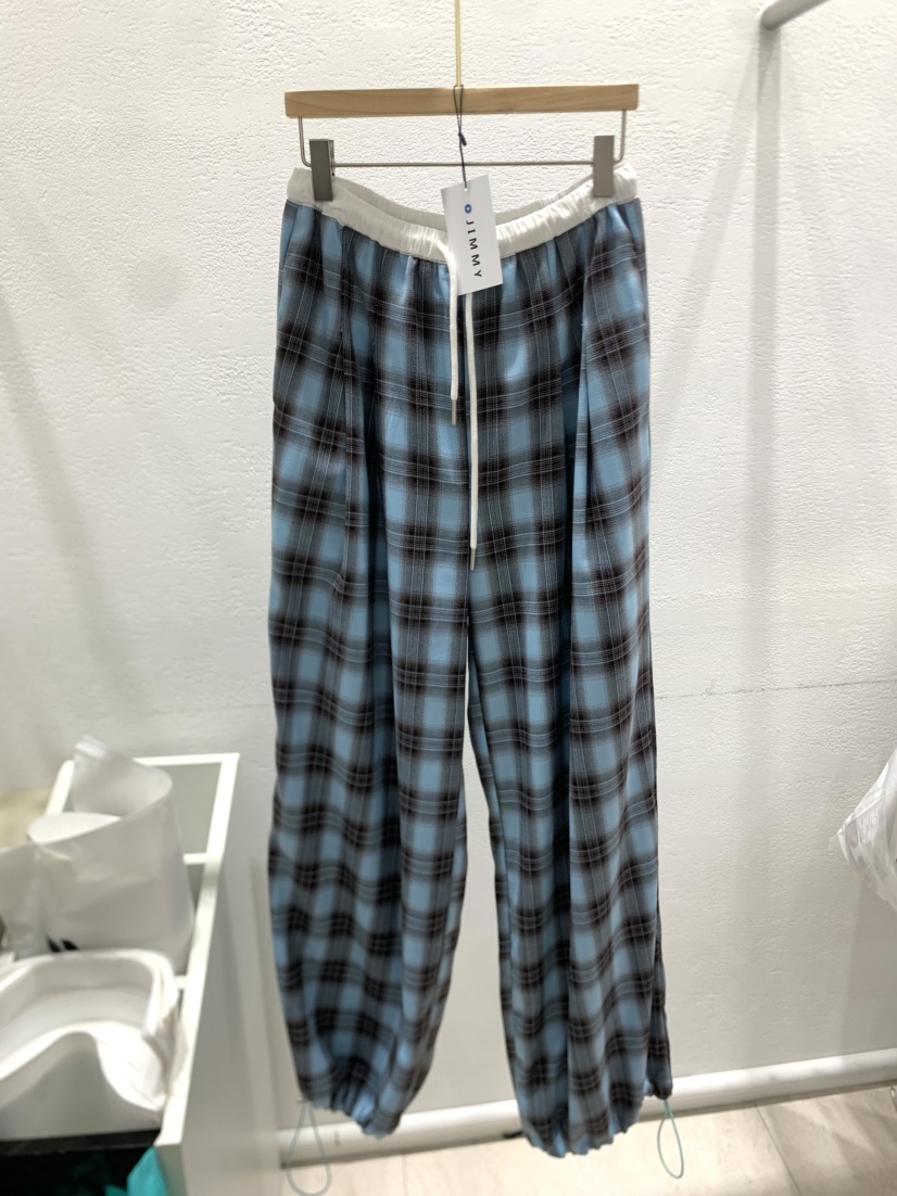JIMMY東大門實拍女裝新款熱賣真品職業人氣時尚25春夏休閑褲格紋JIMMY/REMAKE休閑褲