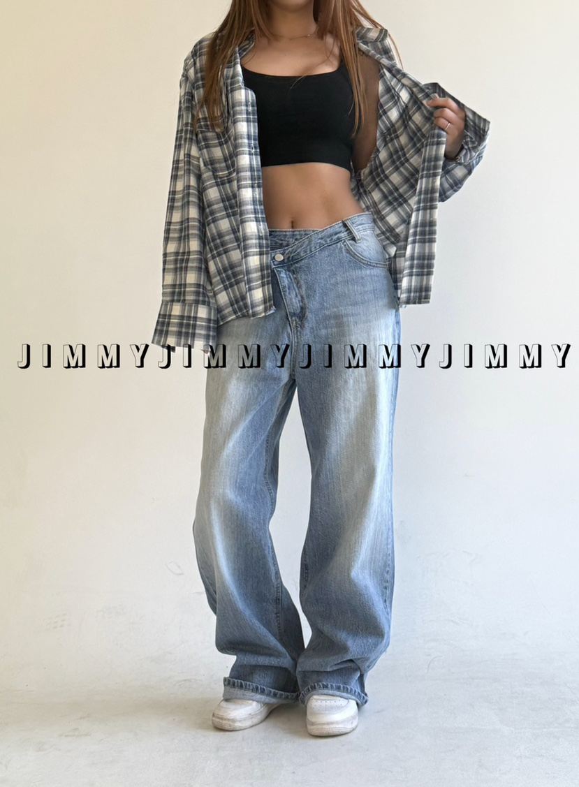 JIMMY韓國直郵女裝新品25春夏真品熱賣休閑時尚推薦襯衫蕾絲衫JIMMY/REMAKE襯衫/蕾絲衫