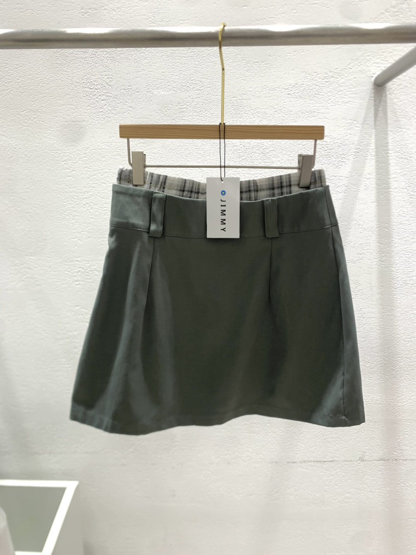 JIMMY東大門直郵女裝新品熱賣推薦時尚人氣真品短裙格紋半身裙JIMMY/REMAKE短裙圖色1