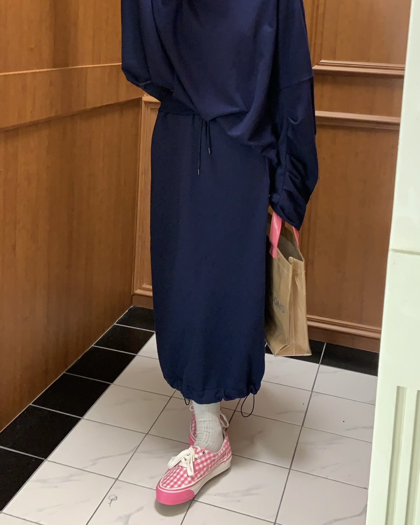 PEBBLE東大門直郵女士新款時尚真品職業休閑25春夏人氣長裙PEBBLE/LAYER長裙