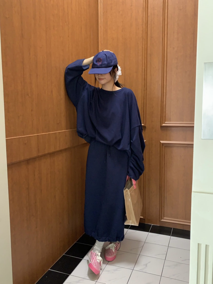 PEBBLE東大門直郵女士新款時尚真品職業休閑25春夏人氣長裙PEBBLE/LAYER長裙