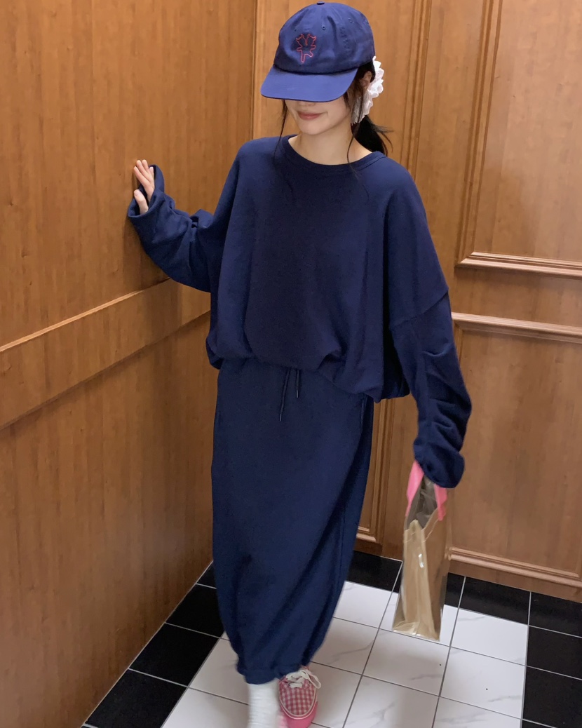 PEBBLE東大門直郵女士新款時尚真品職業休閑25春夏人氣長裙PEBBLE/LAYER長裙