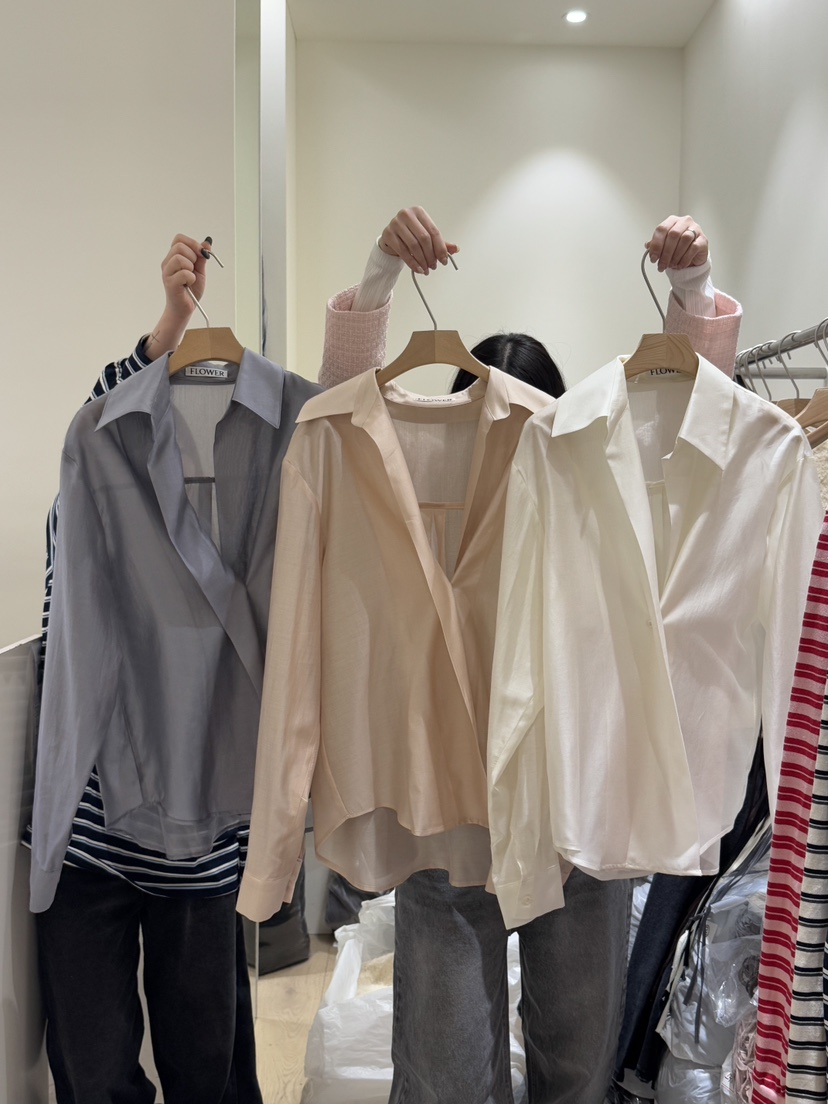 FLOWER-L東大門代購女士新品時尚休閑熱賣真品人氣襯衫蕾絲衫FLOWER-L襯衫/蕾絲衫