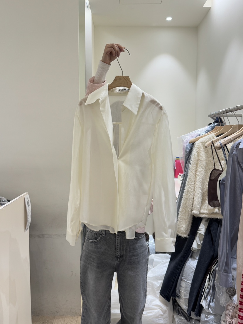 FLOWER-L東大門代購女士新品時尚休閑熱賣真品人氣襯衫蕾絲衫FLOWER-L襯衫/蕾絲衫圖色1