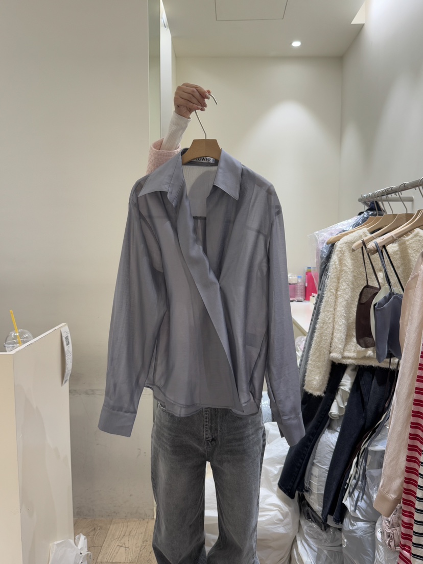 FLOWER-L東大門代購女士新品時尚休閑熱賣真品人氣襯衫蕾絲衫FLOWER-L襯衫/蕾絲衫圖色2