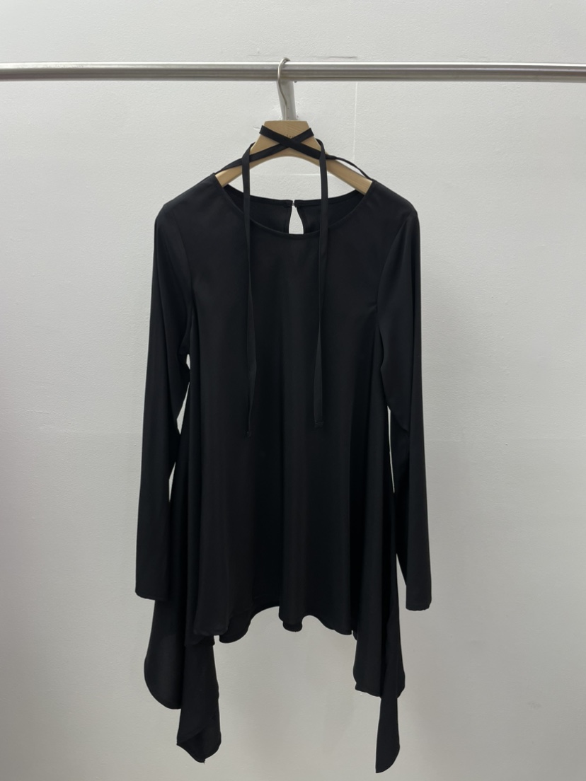 SANDALWOOD東大門代購女裝新款25春夏真品襯衫蕾絲衫含脖帶AMOUR襯衫/蕾絲衫圖色1