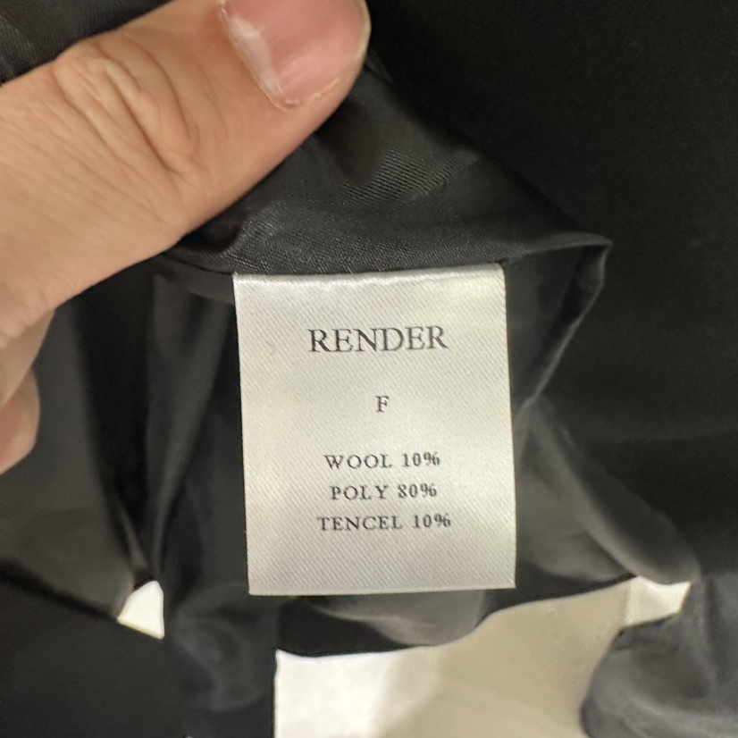 RENDER韓國直郵東大門實拍女裝新品職業人氣真品夾克羊毛寬松RENDER夾克