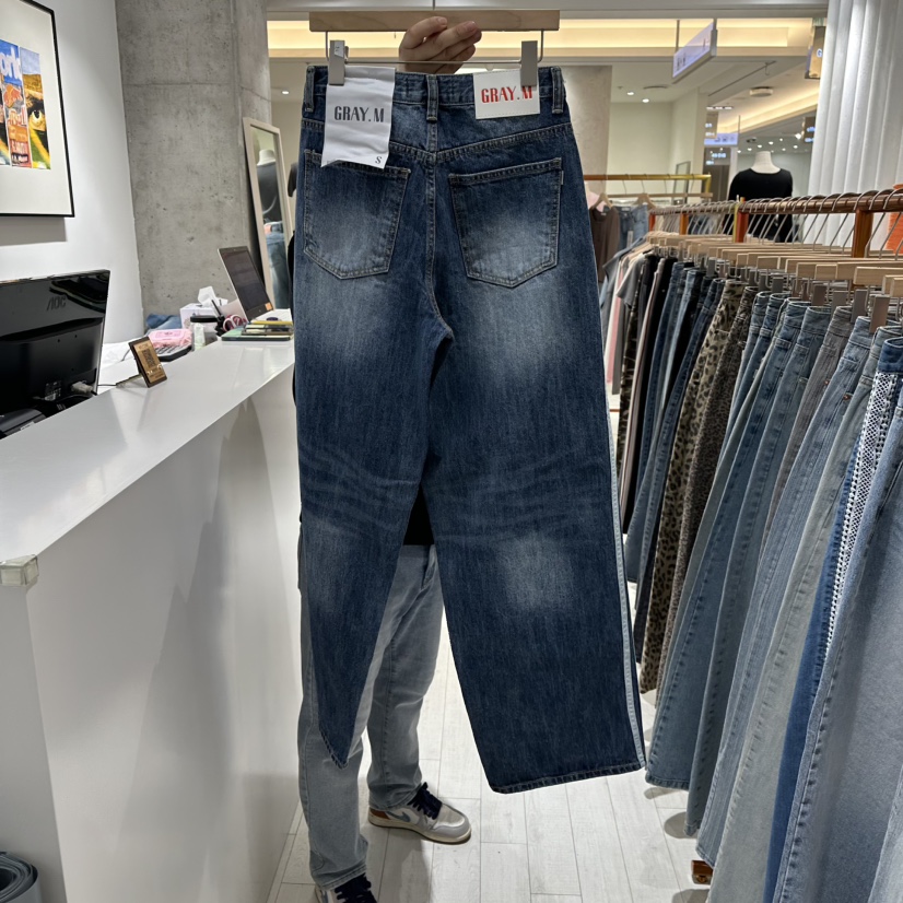 GRAYMELLOW韓國直郵東大門實拍女裝新品人氣推薦真品牛仔褲GRAYMELLOW牛仔褲