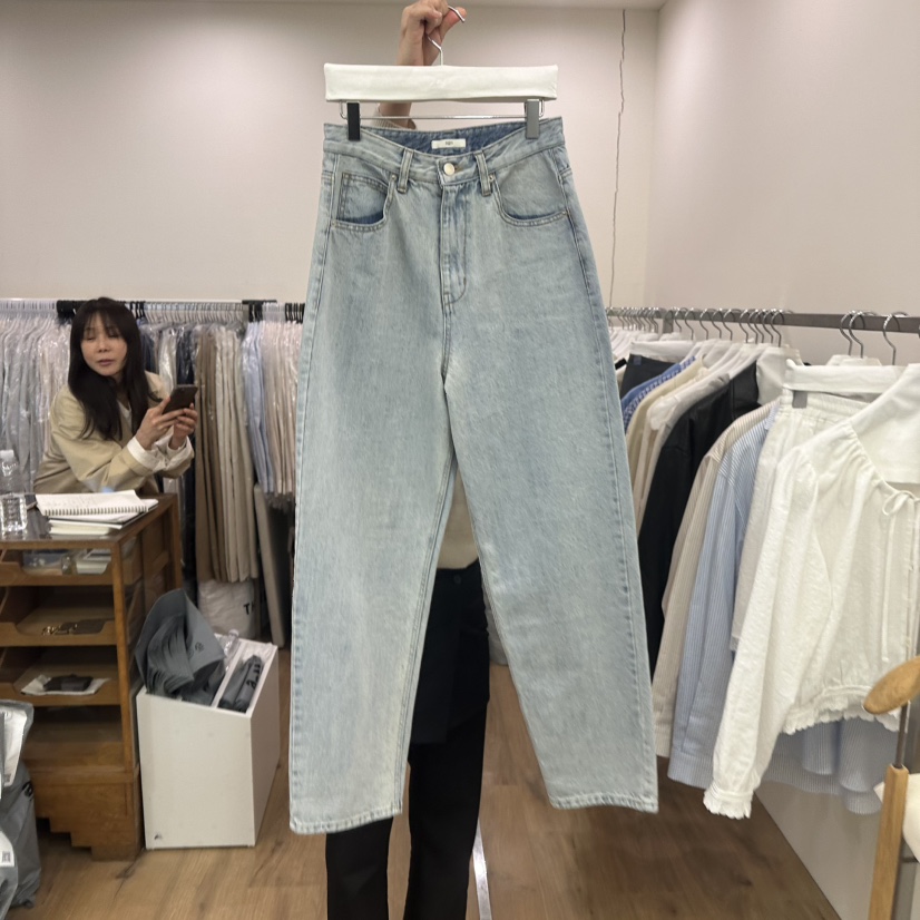 AGO韓國直郵東大門代購女裝新品人氣休閑25春夏熱賣職業牛仔褲AGO牛仔褲
