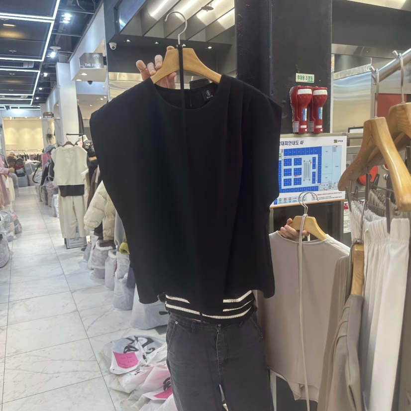 SANS韓國直郵東大門代購女裝新品熱賣推薦休閑吊帶背心含腰繩SANS吊帶/背心圖色2