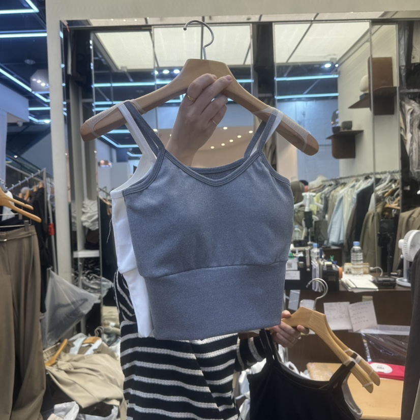 SANS直郵韓國代購女裝新品人氣推薦休閑熱賣真品25春夏吊帶背心SANS吊帶/背心圖色2