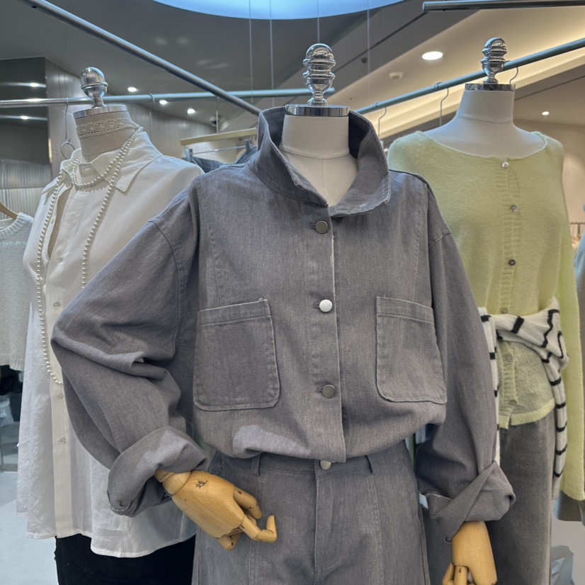 ALEGRE直郵韓國代購女裝新款25春夏推薦時尚人氣襯衫蕾絲衫ALEGRE襯衫/蕾絲衫圖色1