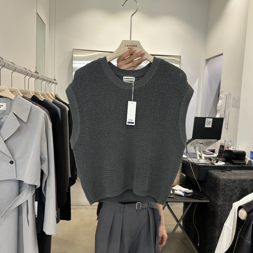 LAMAGIEPIE韓國直郵東大門代購女裝新品休閑真品職業吊帶背心LAMAGIE GREY吊帶/背心圖色4