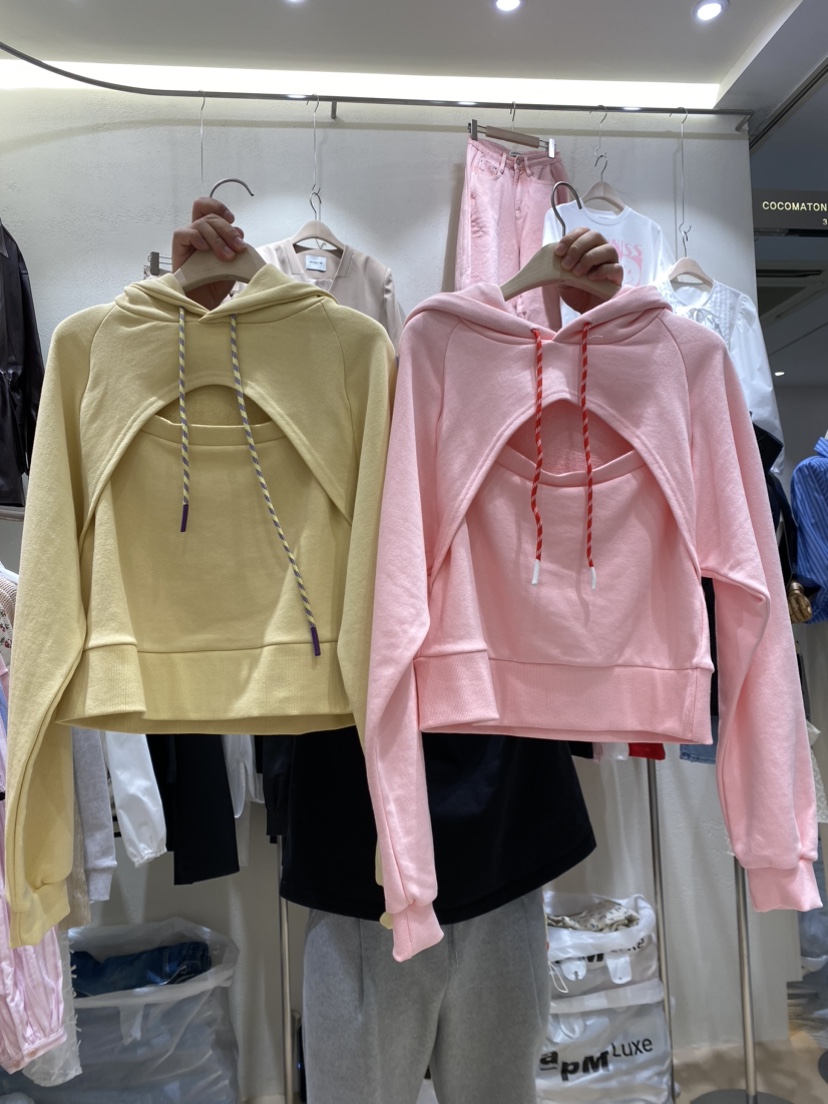 COCOMATON韓國直郵女裝新品時尚25春夏人氣真品職業衛衣連帽COCOMATON衛衣