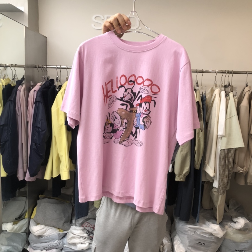 LEESEED-A韓國直郵東大門實拍女裝新品熱賣真品人氣時尚T恤SEeD/LEESEEDT恤圖色2
