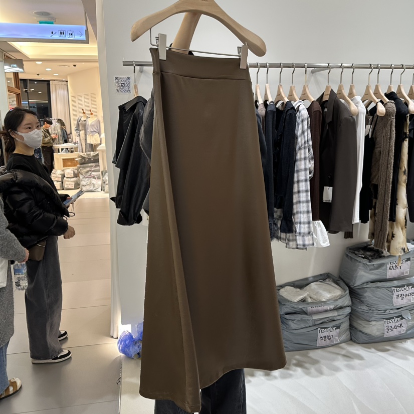 RENDER韓國直郵女裝新款時尚真品25春夏推薦職業休閑熱賣長裙RENDER長裙圖色2