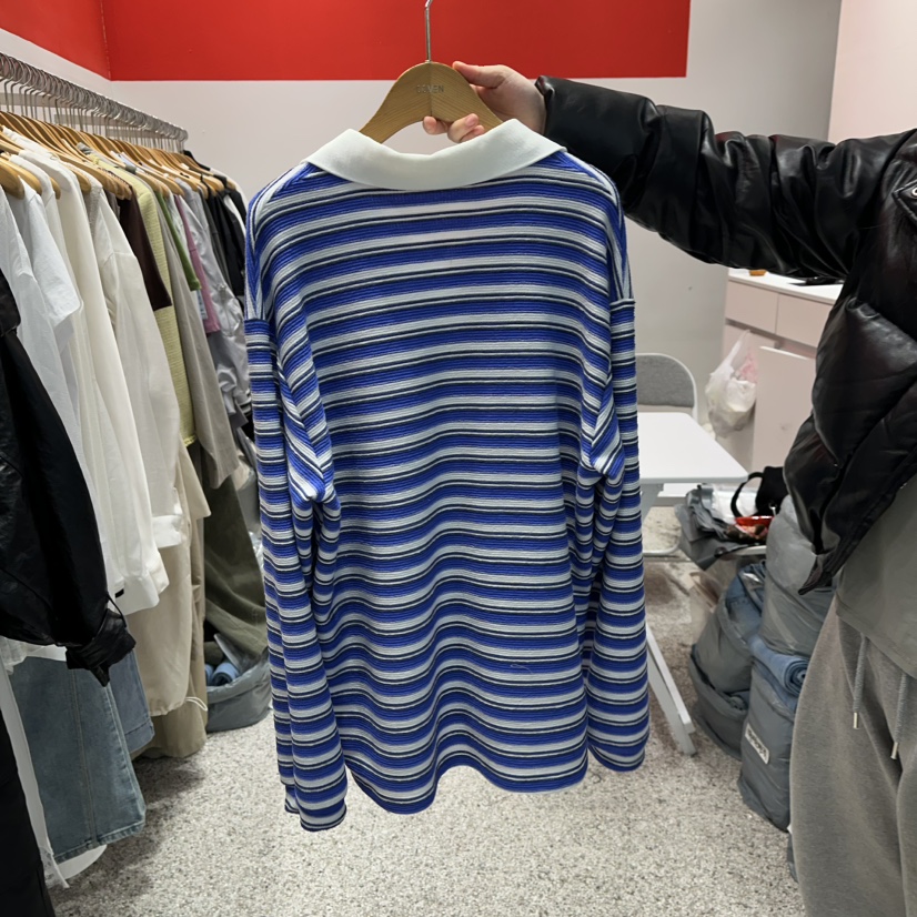 ATPZ韓國直郵東大門實拍女裝新品休閑推薦職業真品25春夏長袖T恤ATTENTION PLEAES長袖T恤