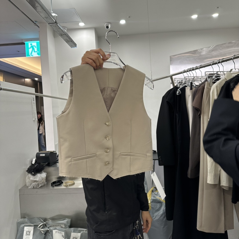 PAVEL韓國直郵女裝新品熱賣職業休閑推薦時尚真品人氣25春夏馬甲PAVEL馬甲圖色1