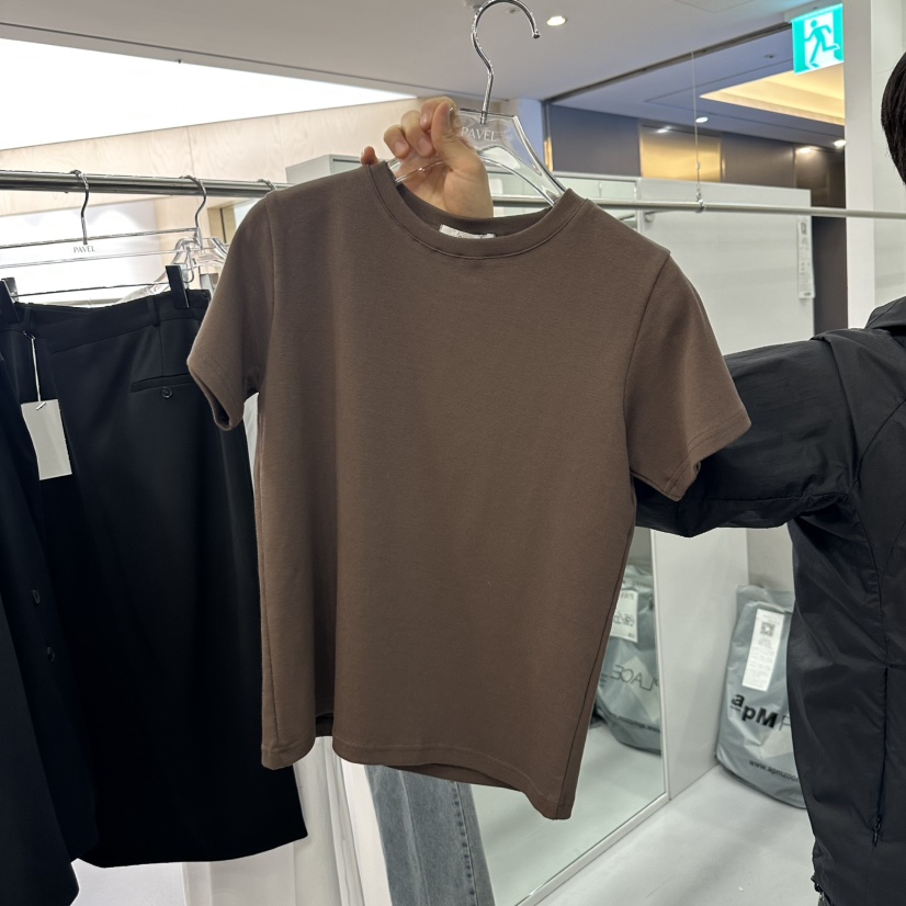 PAVEL韓國直郵東大門代購女裝新品25春夏休閑時尚熱賣職業T恤PAVELT恤圖色4