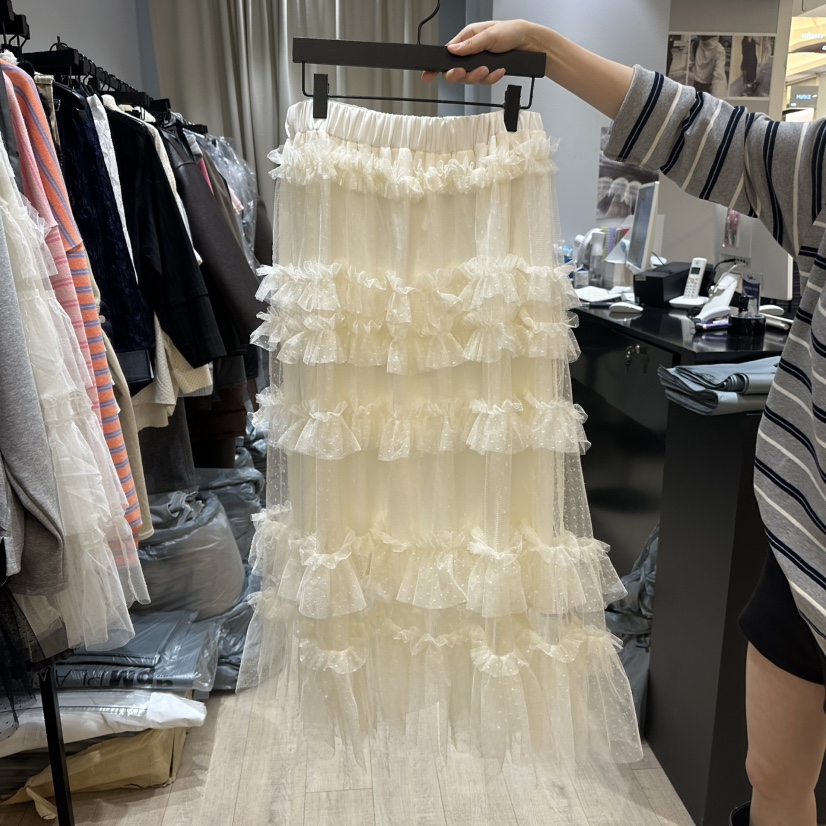SOFTNESS直郵韓國代購女裝新品25春夏職業人氣時尚休閑長裙Softness/Cosmic長裙圖色1