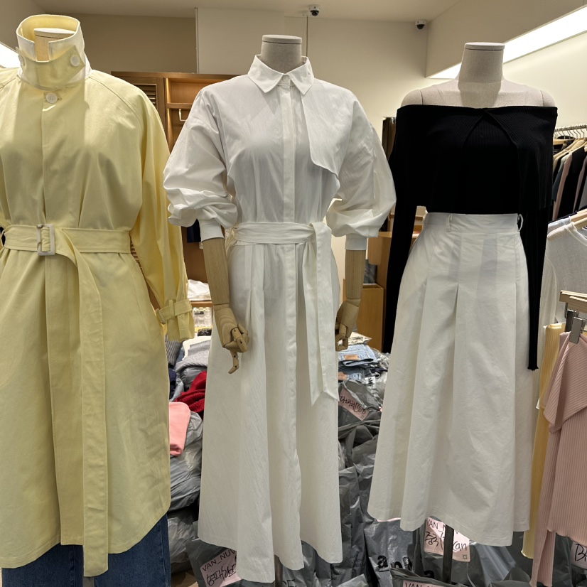 VAN NUVO韓國直郵東大門代購女裝新品真品推薦連衣裙含腰帶VAN NUVO連衣裙圖色1