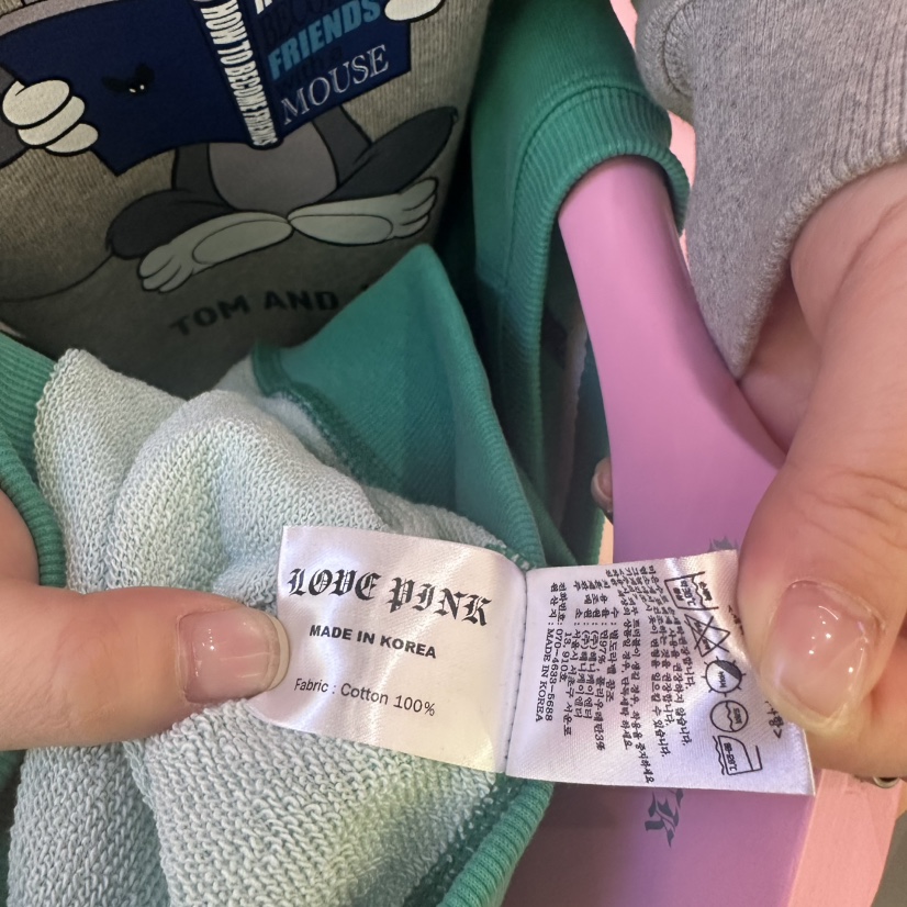 LOVE PINK韓國直郵女裝新品職業真品時尚人氣25春夏休閑衛衣LOVE PINK衛衣