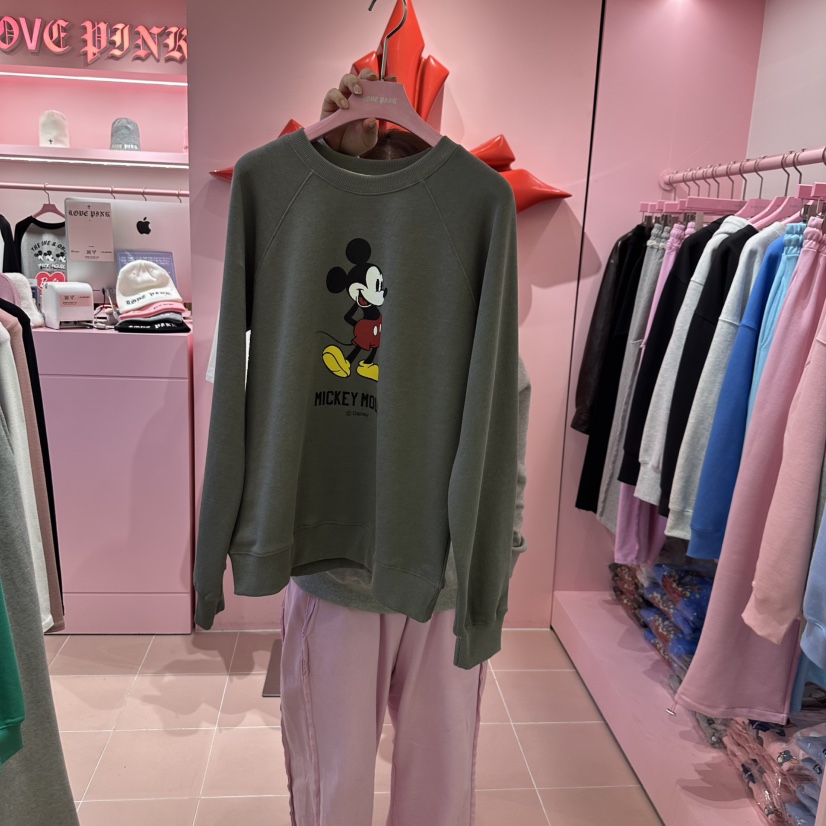 LOVE PINK韓國直郵女裝新品職業真品時尚人氣25春夏休閑衛衣LOVE PINK衛衣圖色2