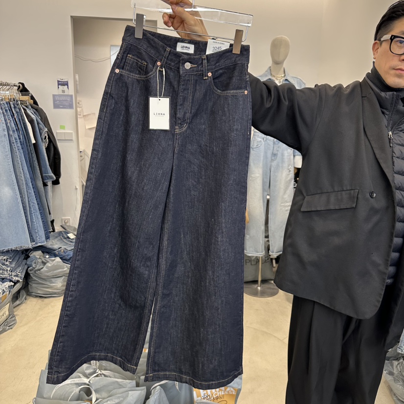 LEHNA韓國直郵女裝新品真品推薦熱賣休閑時尚職業人氣牛仔褲LEHNA牛仔褲圖色1