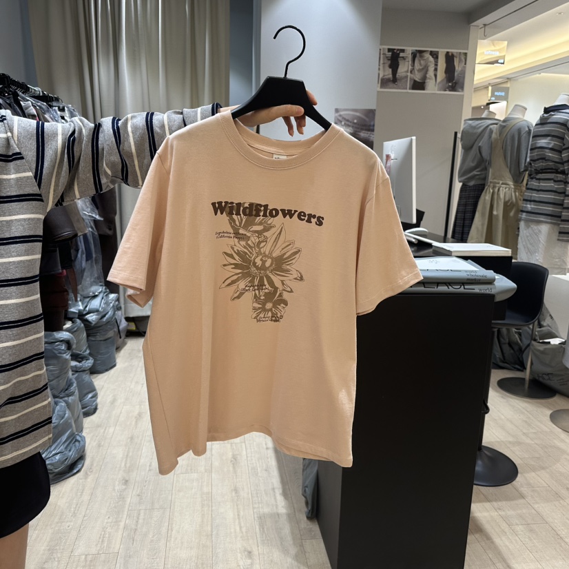 SOFTNESS韓國直郵女裝新品25春夏職業休閑人氣真品推薦時尚T恤Softness/CosmicT恤圖色2
