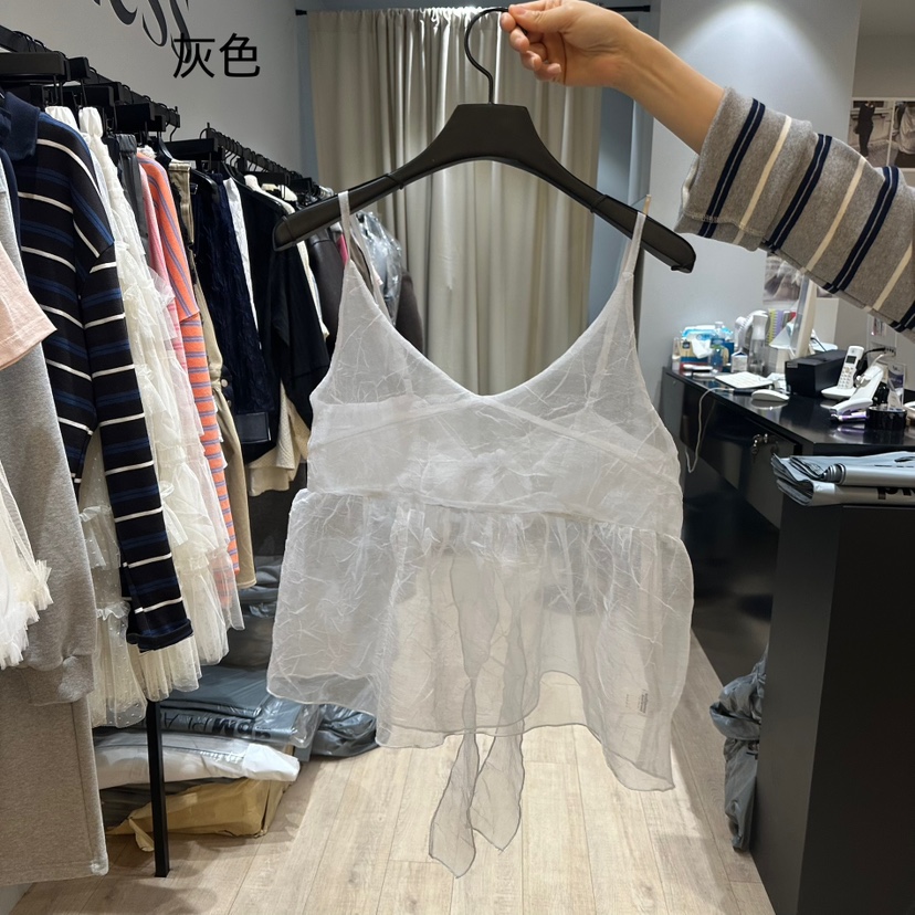 SOFTNESS直郵韓國代購女裝新品25春夏職業人氣熱賣吊帶背心Softness/Cosmic吊帶/背心圖色2