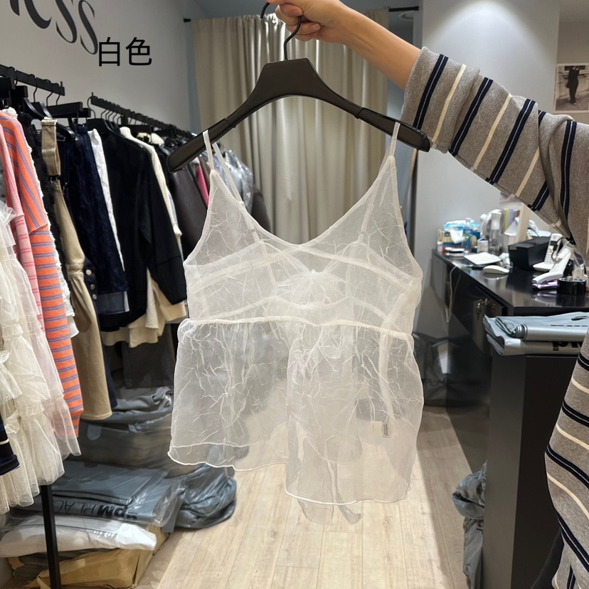 SOFTNESS直郵韓國代購女裝新品25春夏職業人氣熱賣吊帶背心Softness/Cosmic吊帶/背心圖色3