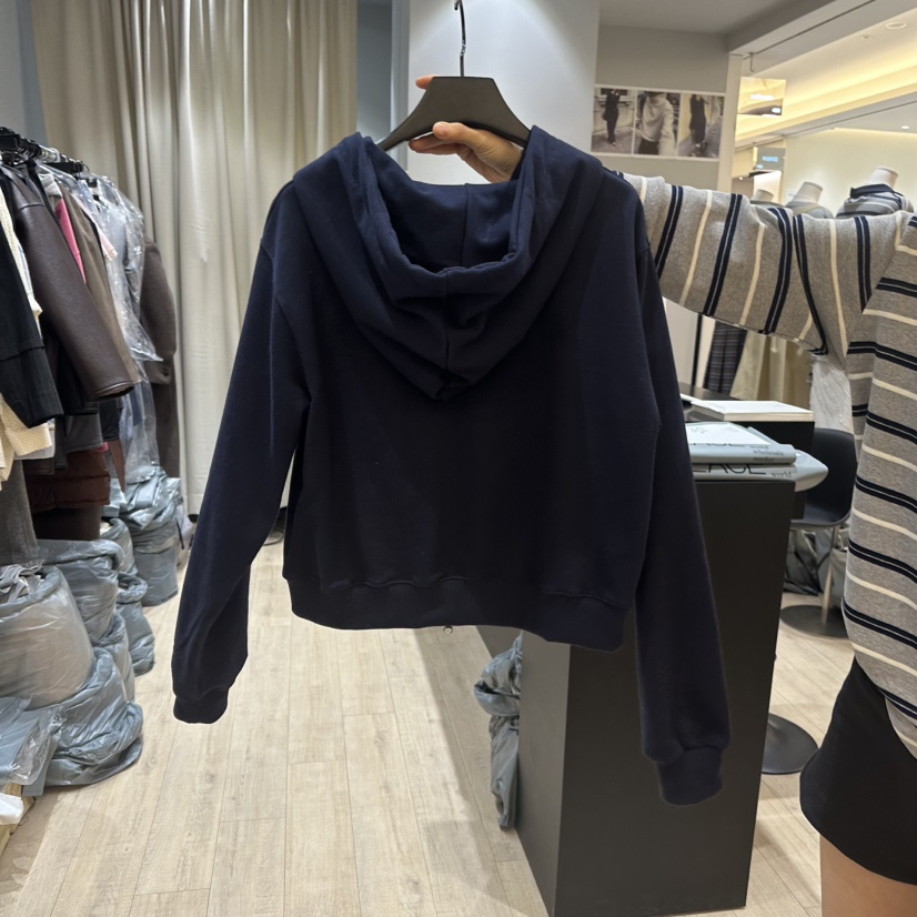SOFTNESS韓國直郵女裝新品職業時尚人氣25春夏衛衣拉鏈柔軟連帽Softness/Cosmic衛衣